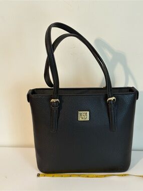 Classic Anne Klein Black Tote Handbag